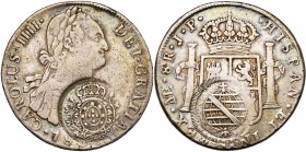 BRESIL, Joao, prince régent (1799-1816), AR 960 reis, s.d. (1808), Minas Gerais. Monnayage contremarqué. Gomes 112.03; K.M. 251.1. Sur 8 reales de Cha...