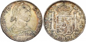 PEROU, Ferdinand VII (1808-1821), AR 8 reales, 1809JP, Lima. C.C.T. 465. Belle patine.

Très Beau / Very Fine