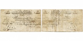 GRANDE-BRETAGNE, Milford & Pembrokeshire Bank, guinea (1 pound 1 shilling), 26.12.1809. Traces de plis. Trous d''épingle. Endossé au verso.

Beau à ...