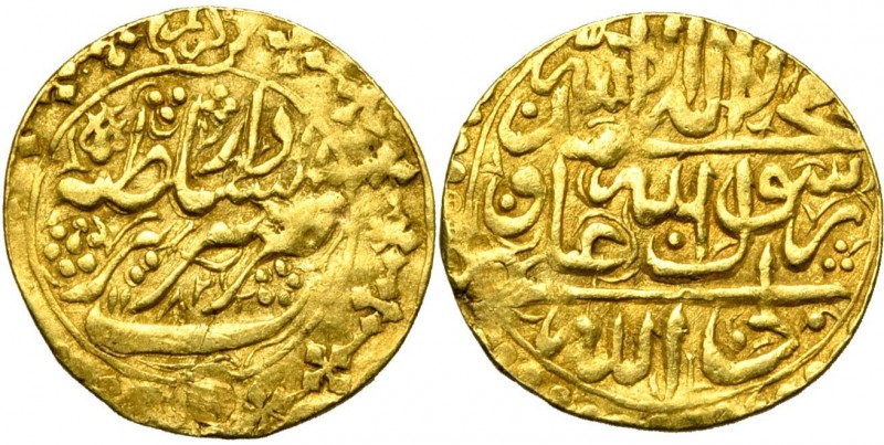 IRAN, ZAND Karim Khan (AD 1753-1779/AH 1166-1193) AV 1/4 mohur, AH 1182, Tabriz....