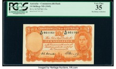 Australia Commonwealth Bank of Australia 10 Shillings ND (1949) Pick 25c R14 PCGS Very Fine 35. 

HID09801242017

© 2020 Heritage Auctions | All Right...