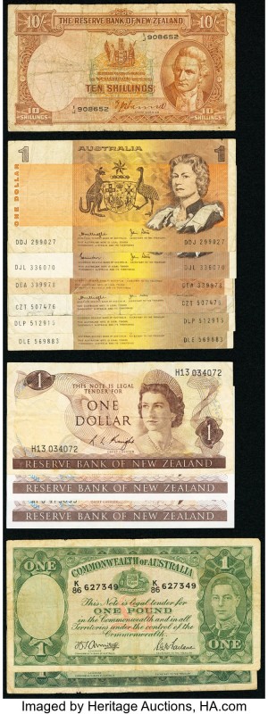 World (Australia, New Zealand) Group Lot of 27 Examples Good-Very Good. 

HID098...