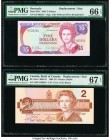 Bermuda Monetary Authority 5 Dollars 20.2.1989 Pick 35b* Replacement PMG Gem Uncirculated 66 EPQ Canada Bank of Canada $2 1986 BC-55aA* Replacement PM...