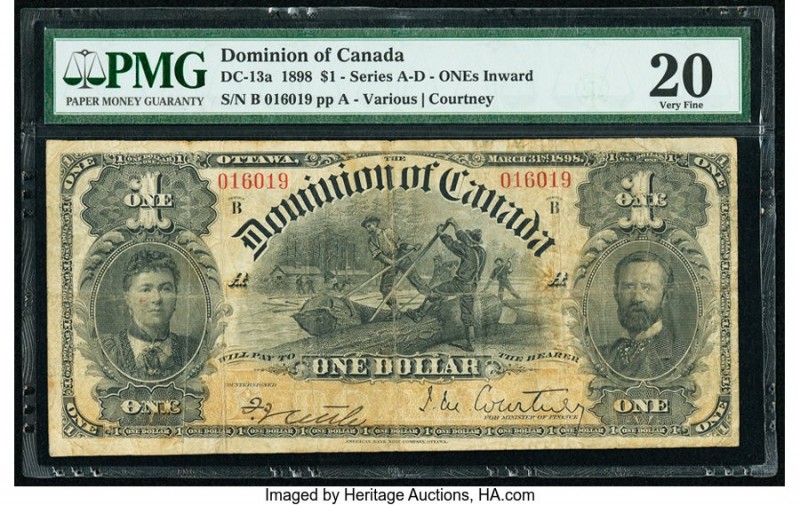 Canada Dominion of Canada $1 31.3.1898 DC-13a PMG Very Fine 20. 

HID09801242017...