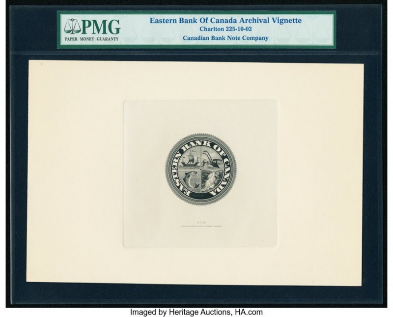 Canada St. John, NB- Eastern Bank of Canada Archival Vignette Ch.# 225-10-02 PMG...