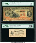 Colombia Banco Nacional de la Republica de Colombia; Banco del Estado 5 Pesos; 50 Centavos 1895; 1900 Pick 235; S503r Remainder Two Examples PMG Choic...