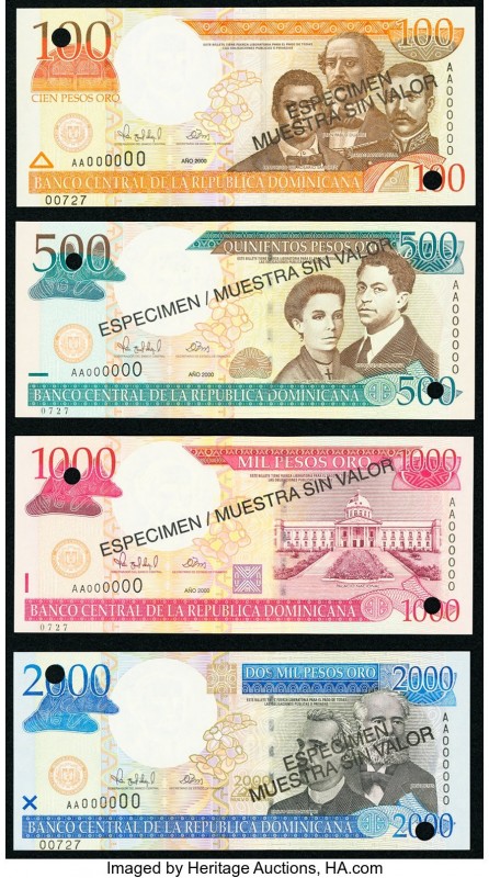 Dominican Republic Banco Central de la Republica Dominicana 100; 500; 1000; 2000...