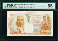 Guadeloupe Caisse Centrale de la France d'Outre-Mer 100 Francs ND (1947-49) Pick 35 PMG About Uncirculated 55. 

HID09801242017

© 2020 Heritage Aucti...