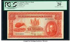 New Zealand Reserve Bank of New Zealand 10 Shillings 1.8.1934 Pick 154 PCGS Very Fine 20. 

HID09801242017

© 2020 Heritage Auctions | All Rights Rese...
