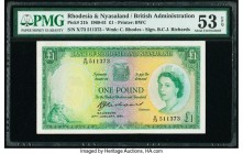 Rhodesia & Nyasaland Bank of Rhodesia and Nyasaland 1 Pound 27.1.1961 Pick 21b PMG About Uncirculated 53 EPQ. 

HID09801242017

© 2020 Heritage Auctio...