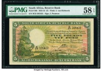 South Africa South African Reserve Bank 5 Pounds 7.4.1943 Pick 86b PMG Choice About Unc 58 EPQ. 

HID09801242017

© 2020 Heritage Auctions | All Right...