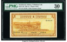 Southwest Africa Volkskas Limited 1 Pound 1.9.1958 Pick 14b PMG Very Fine 30. Tear.

HID09801242017

© 2020 Heritage Auctions | All Rights Reserved
