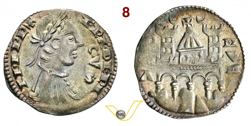 BERGAMO - COMUNE, a nome di Federico II (Sec. XIII-XIV) Grosso da 4 Denari. D/ B...