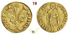 FIRENZE - REPUBBLICA (1189-1532) Fiorino largo, simbolo di Tommaso Ridolfi (1459, I semestre) D/ Grande giglio R/ San Giovanni con lunga croce. Bern. ...