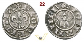 FIRENZE - REPUBBLICA (1189-1532) Fiorino di stella da 12 Denari. D/ Grande giglio R/ Busto frontale benedicente di S. Giovanni con lunga croce. MIR 37...