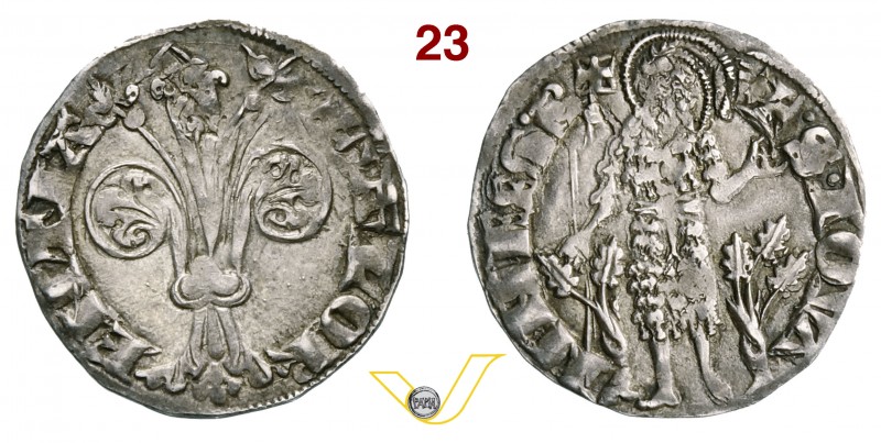 FIRENZE - REPUBBLICA (1189-1532) Fiorino grosso da 2 Soldi, detto Popolino. D/ G...