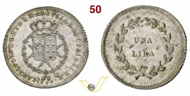 FIRENZE - CARLO LUDOVICO DI BORBONE, reggenza della madre Maria Luisa (1803-1807) Lira 1803. Pag. 36 Ag g 3,89 q.FDC