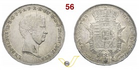 FIRENZE - LEOPOLDO II DI LORENA (1824-1859) Francescone da 10 Paoli 1856. Pag. 117 MIR 449/3 Ag g 27,33 SPL