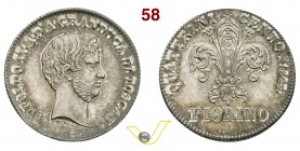 FIRENZE - LEOPOLDO II DI LORENA (1824-1859) Fiorino 1843. Pag. 133 Ag g 6,80 q.FDC