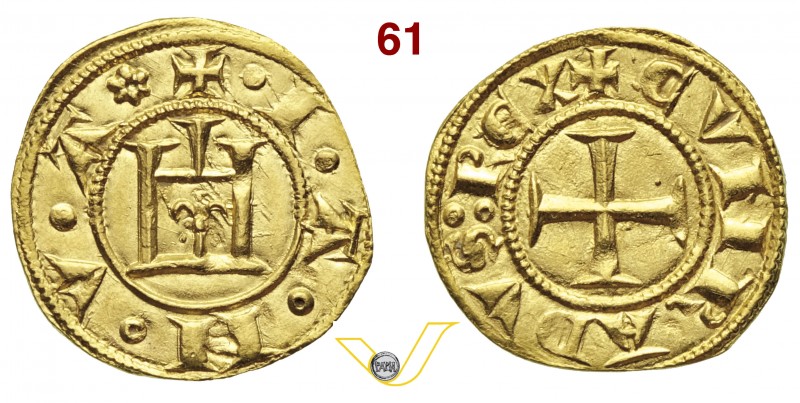 GENOVA - REPUBBLICA (1139-1339) Genovino, simbolo fiore. D/ Castello R/ Croce. M...