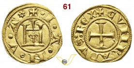 GENOVA - REPUBBLICA (1139-1339) Genovino, simbolo fiore. D/ Castello R/ Croce. MIR 5 Au g 3,50 • Di grande conservazione q.FDC