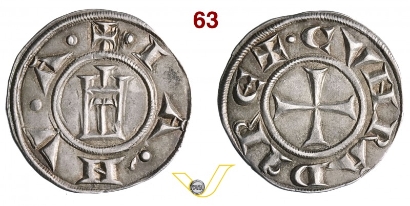 GENOVA - REPUBBLICA (1139-1339) Grosso da 6 Denari. D/ Castello R/ Croce. MIR 12...