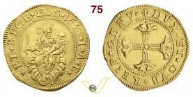 GENOVA - DOGI BIENNALI, III fase (1637-1797) 2 Doppie o Quadrupla 1653, sigle IAB. D/ La Madonna col Bambino sulle nubi R/ Croce fogliata. Lun. 256 MI...