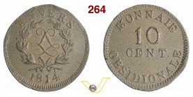 BELGIO - NAPOLEONE I (1804-1814) 10 Centesimi 1814. M.O. 4.3.2.10 Gad. 193d Cu g 25,83 • Moneta coniata durante l'assedio delle forze di coalizione ad...