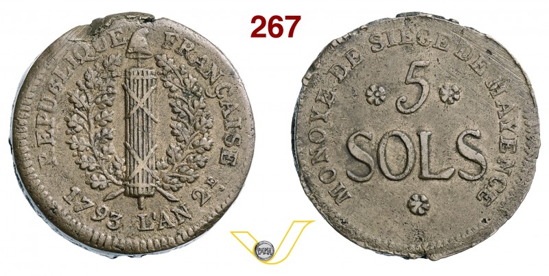 GERMANIA - 5 Soldi 1793 A. 2. Gadoury 67 M.O. 4.1.16.1 Cu g 23,73 • Moneta conia...