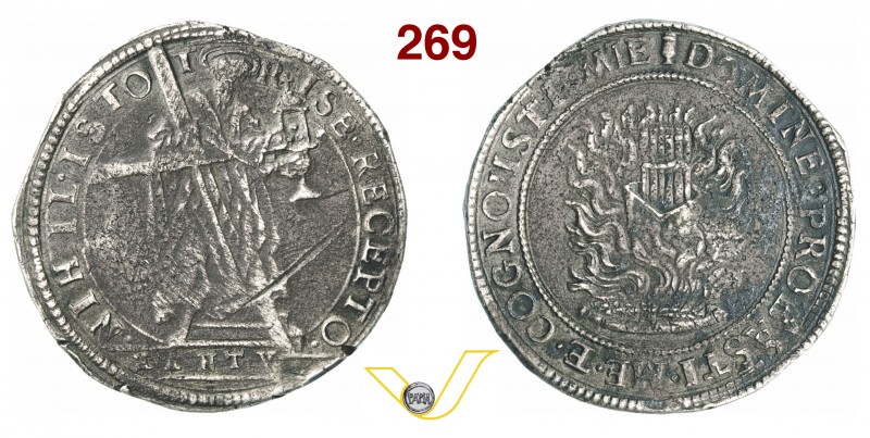 ITALIA - (1629-1630) Scudo primo s.d. D/ S. Andrea con lunga croce e Pisside R/ ...