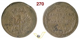 ITALIA - CARLO EMANUELE III (1730-1773) 10 Soldi 1746. MIR 973 M.O. 4.12.1.1 Cu g 5,30 Molto rara • Moneta battuta durante l'assedio di Alessandria BB...
