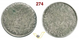ITALIA - FERDINANDO I (1835-1848) 3 Kreuzer o Carantani 1848. MIR 776 M.O. 4.12.16.3-3 Ag g 1,57 Rarissima • Moneta coniata durante l'assedio italiano...