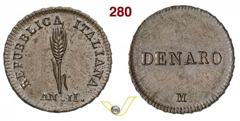 REPUBBLICA ITALIANA (1802-1805) Progetto del Denaro A. II, Milano. P.P. 446 Crip...