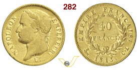 NAPOLEONE I, Imperatore (1804-1814) 40 Franchi 1813 Genova. Pag. 22 Au g 12,80 Molto rara • Solo 3060 es. coniati BB