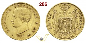 NAPOLEONE I, Imperatore (1804-1814) 40 Lire 1811 Milano. Pag. 14 Au g 12,85 Rara BB+