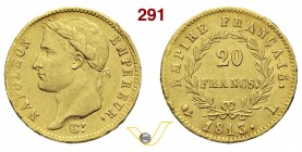 NAPOLEONE I, Imperatore (1804-1814) 20 Franchi 1813 L, Bayonne. Fb. 516 Gad. 1025 Au g 6,43 q.SPL
