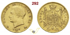 NAPOLEONE I, Imperatore (1804-1814) 20 Lire 1808 Milano. Pag. 18 Au g 6,40 BB