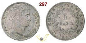 NAPOLEONE I, Imperatore (1804-1814) 5 Franchi 1812 Roma. Pag. 94 Ag g 24,97 Molto rara BB+