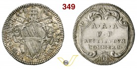 CLEMENTE XII (1730-1740) Giulio A. VII, Roma. D/ Stemma R/ Scritta in cartella. Munt. 98 Ag g 2,81 SPL÷FDC