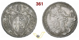 PIO VI (1775-1799) Scudo 1802 II, Roma. Pag. 60 Ag g 26,31 Molto rara BB+