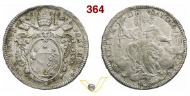PIO VI (1775-1799) Mezzo Scudo 1779 A. V, Roma. Munt. 25a Ag g 13,14 q.SPL