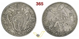 PIO VI (1775-1799) Mezzo Scudo da 50 Bolognini 1778 A. IIII, Bologna. CNI 35 Munt. 207 Chimienti 1046 Ag g 13,14 Rara BB