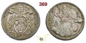 PIO VI (1775-1799) Quinto di Scudo 1790 A. XVI, Roma. Munt. 46 Ag g 5,33 • Esemplare con bellissima patina SPL÷FDC
