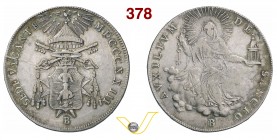 SEDE VACANTE (1823) Scudo 1823, Bologna. Pag. 112 Au g 26,27 Molto rara BB/MB