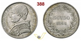 GREGORIO XVI (1831-1846) Scudo 1846 XVI, Roma. Pag. 214 Ag g 26,89 Rara SPL