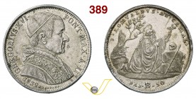 GREGORIO XVI (1831-1846) 50 Baiocchi 1832 II, Bologna. Pag. 158 Ag g 13,23 Rara SPL