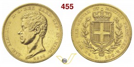 CARLO ALBERTO (1831-1849) 100 Lire 1836 Genova. MIR 1043h Pag. 142 Au g 32,22 BB
