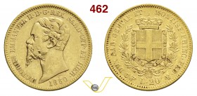 VITTORIO EMANUELE II, Re di Sardegna (1849-1861) 20 Lire 1850 Torino. MIR 1055b Pag. 338 Au g 6,40 BB