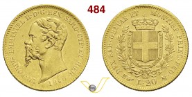 VITTORIO EMANUELE II, Re di Sardegna (1849-1861) 20 Lire 1860 Torino. MIR 1055x Pag. 358 Au g 6,39 Non comune BB/q.SPL