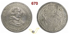 AUSTRIA LEOPOLDO V, Arciduca (1619-1625) Tallero 1621, Hall. Dav. 3330 Ag g 28,54 • Bella patina SPL